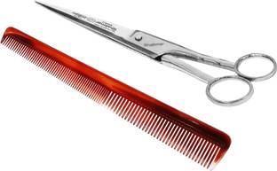 SHALIMAR SCISSORS COMPANY Hair and Beard Moustache Cutting and Trimming Scissors for Salon Barbers, Men & Women