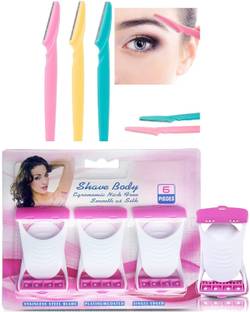 WOXOT Dual Razor Set for 6Bikini Line & 3Eyebrows Smooth,Safe, Hair removal kit, Women