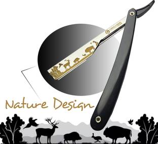 Organim care products Classic Professional Barber's Design Plastic Handle Razor Stainless Steel, Men & Women