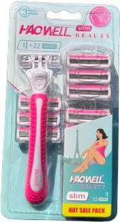 HAOWELL Manual Razor for Men | Pack of 1 | With styling back blade, Women
