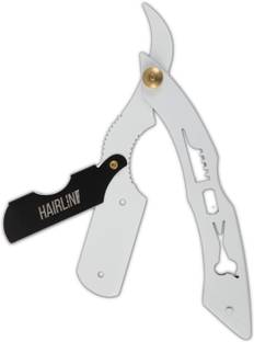 Hair line Professional Wooden Handle Barber Shave Cutting Folding Straight Edge Razor, Men