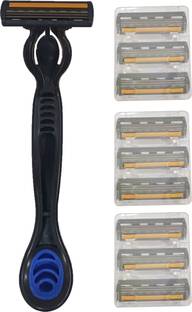 HyzonTech Saving Razor | 3 Triple Blade Reusable Razor | Easy Lock, Pivot Razor, Men