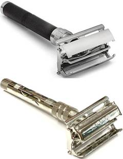 Loyalmart Double Edge Brass Premium Quality Shaving Razor Butterfly Open Mechanism SR6, Men