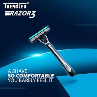 HepinEnterprise Men's 3-Blade Razor Value Pack with 1 Handle and 22 Cartridge Refills, Men