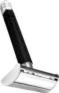 UBRONIK Razor with Butterfly Open and Long Handle for Efficient Double Edge Shaving, Men