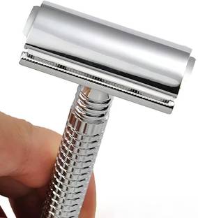 Glamezone Double Edge Smooth Safety Shaving Razor Long Handle, Men