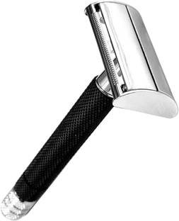 UBRONIK High-Performance Long Handle Razor with Butterfly Open & Double Edge Blades, Men