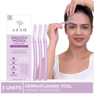 AZAH Reusable Face Razor For Women Facial Hair | Eyebrows, Upper Lip, Peach Fuzz, Women