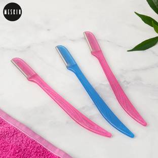 Meskin Eyebrow Razor Pack of 3 with Netted Balde Technology, Men & Women