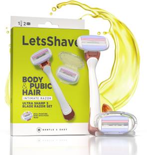 LetsShave Body and Pubic Hair Razor for Men, Intimate Razor | Private Part Razor, Men