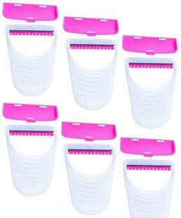 PRMAAN Body Shave for women Disposable Razor Pack of 6, Women