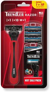 TRENDLER Razor for Men Dynamic Pivot for Smooth & Comfortable shave,Ergonomic handle, Men