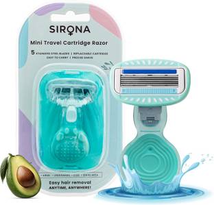 SIRONA 5 Blade Mini Travel Cartridge Hair Removal Razor for Women (Pack of 1), Women
