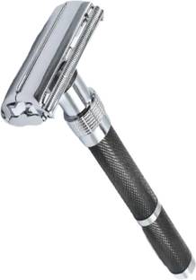 UBRONIK Classic Long Handle Double Edge Safety Razor with Butterfly Open Feature, Men