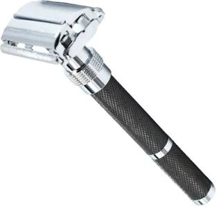 UBRONIK Top-Quality Double Edge Razor with Long Handle & Butterfly Open Mechanism, Men