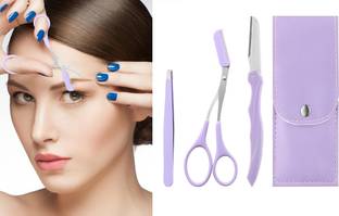 Taxila 3 Pcs Eyebrow Shaping Tool Set Eyebrow Grooming Tool_005, Women