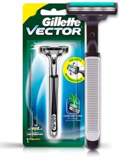 Sgsramganj Gillettee Men Vector Plus Manual Shaving Razor, 1 Pc, Men