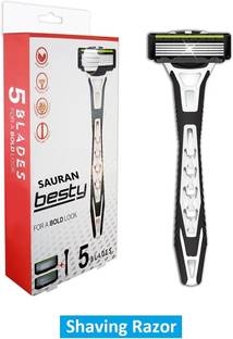 Sauran 5 Blade Shaving Razor With 2 Cartridge SRB113, Men