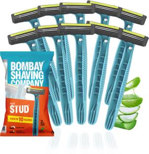 BOMBAY SHAVING COMPANY Flexi Stud Razor for Men with Comfort Pivot & Aloe Strip, Men