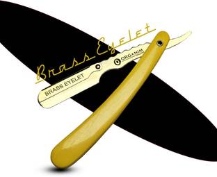 Organim care products Brass Barber Shop Razor For Saloon Parlor Home Use Beard Shaving Razor Random color, Men & Women
