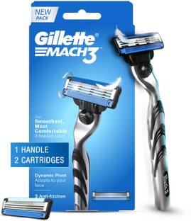 Gillette Shaving Razor for men (1 Handle + 2 Cartridges), Men