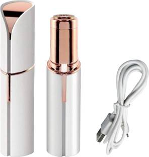 UBRONIK Electronic Painless Waxing-Free 2 in 1 Lipstick Shape Facial Hair Remover, Women
