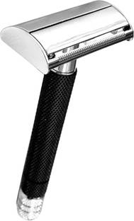 UBRONIK Smooth Shave with Long Handle Butterfly Open Razor and Double Edge Blades, Men