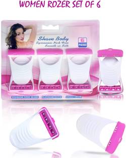 LILLYAMOR 100 % Perfect Soft Care Women's Disposable Shaving Razor for Hair Removal set 6, Men & Women