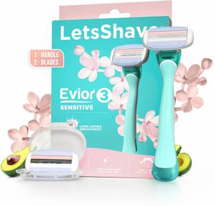 LetsShave Evior 3 Sensitive Razor for women, Women