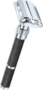 UBRONIK High-End Long Handle Razor with Butterfly Open & Double Edge Blade Design, Men