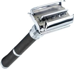 UBRONIK Premium Double Edge Razor with Long Handle & Butterfly Open Shaving System, Men