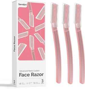 SaniGirl Reusable Face Razor for Women Facial Hair | Upper Lip, Eyebrow, Chin, Peach Fuzz, Women