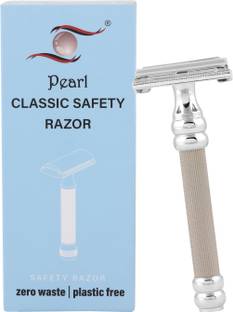 Pearl Shaving Pearl Sbf-11 Double Edge Butterfly Razor For Men & Boys (Silver), Men