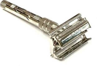 Loyalmart Double Edge Smooth Safety Brass Shaving Razor(Butterfly Open Mechnism,Best Grip), Men