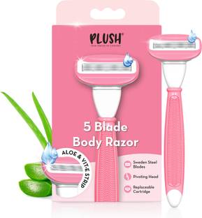 PLUSH Body Razor for Sharp and smooth shave, Women