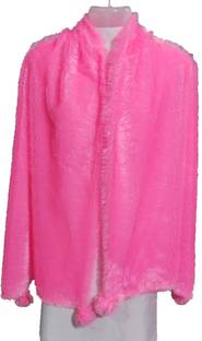 Saba Fur, Polyester Wool Blend Solid Women Shawl