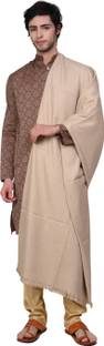 Hometail Wool Solid, Striped Men Shawl