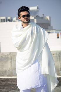 Ozwal Wool Solid, Paisley Men, Women Shawl