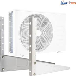 Shop4Ever High Quality Metal Wall Mounted Heavy Duty Air Conditioner Outdoor Unit, Shelf Bracket, Mounting Brackets, Ac outdoor stand 500mm x 160mm 127cm x 40.64cm Shelf Bracket