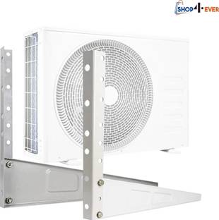 Shop4Ever High Quality Metal Wall Mounted Heavy Duty Air Conditioner Outdoor Unit, Shelf Bracket, Mounting Brackets, Ac outdoor stand 500mm x 160mm 46cm x 11cm Shelf Bracket