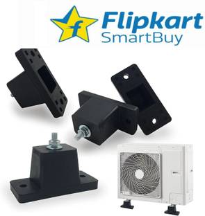 Flipkart SmartBuy 4 Pack Heavy Duty Anti-Vibration Rubber Pads Anti-Vibration Shock Absorbing 4.3"x 1.9" Base, 2.4" Height Shelf Bracket