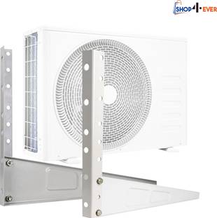 Shop4Ever High Quality Metal Wall Mounted Heavy Duty Air Conditioner Outdoor Unit, Shelf Bracket, Mounting Brackets, Ac outdoor stand 500mm x 160mm 127cm x 40.64cm Shelf Bracket