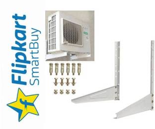Flipkart SmartBuy Metal Wall Mounted Heavy Duty AC Outdoor Unit Stand 46cm x 11cm Shelf Bracket