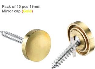 VicTac Brass, Gold Flat Head Mirror Screw