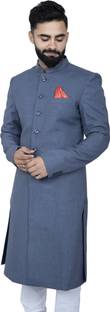 ALJAAMI Sherwani achkan Solid Sherwani