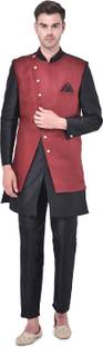 SG RAJASAHAB Solid Sherwani