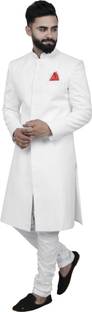 ALJAAMI Sherwani achkan Solid Sherwani