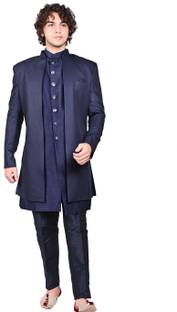 DIAMOND Double indo Western Solid Sherwani