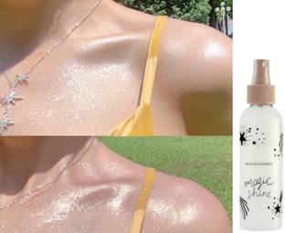 GABBU Glitter Spray for Hair Body Face Sparkly Shimmery Glow Highlighter