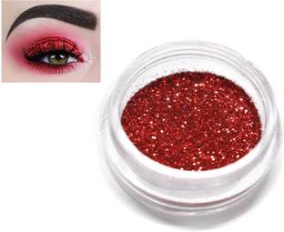 REIMICHI Glitter Eye shadow, Shimmer Sparkle Glow Eye Brightener Red Powder